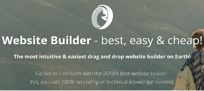 Sử dụng website Builder.