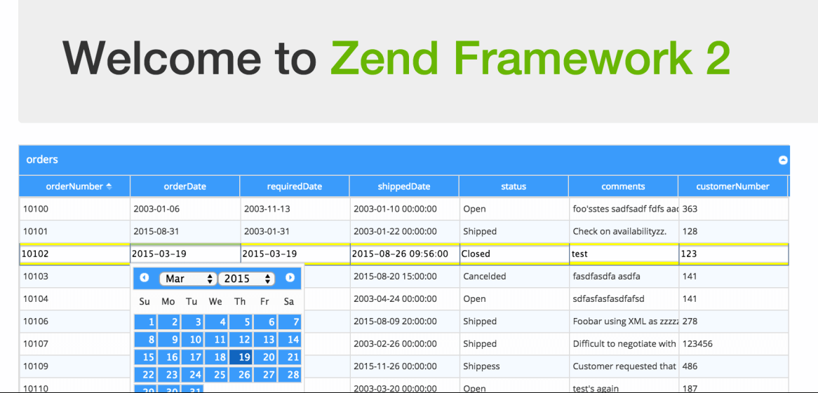Zend Framework.