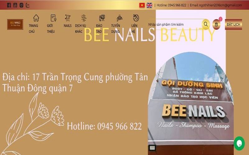 website Bee Nails 