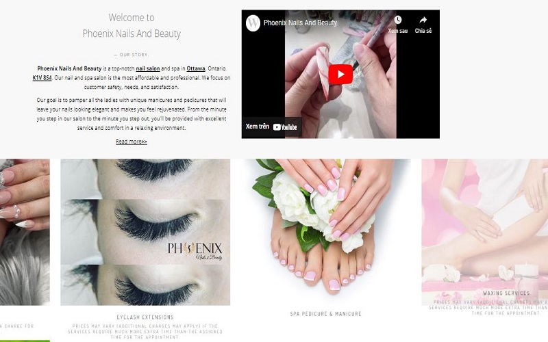 website Phoenix Nails And Beauty