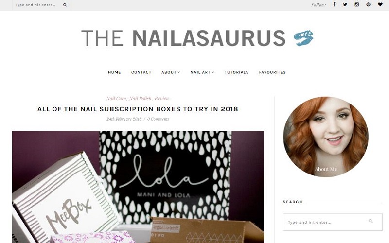 website The Nailasaurus