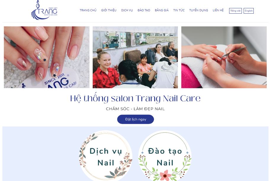website Trang Nail Care