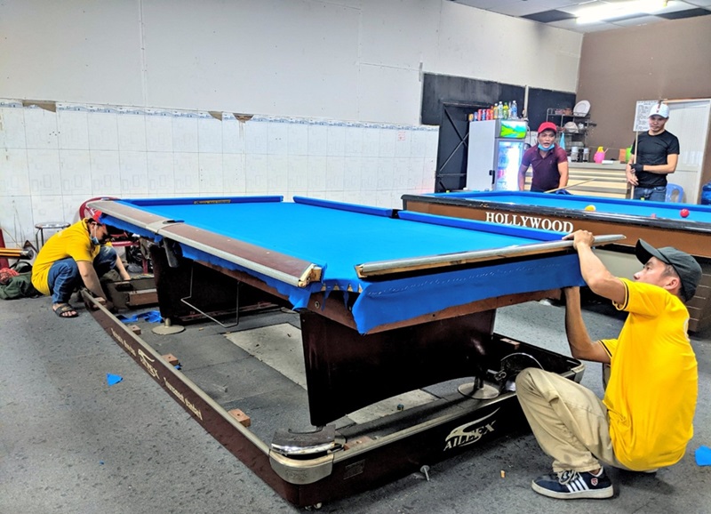 cách tháo rời bàn bida